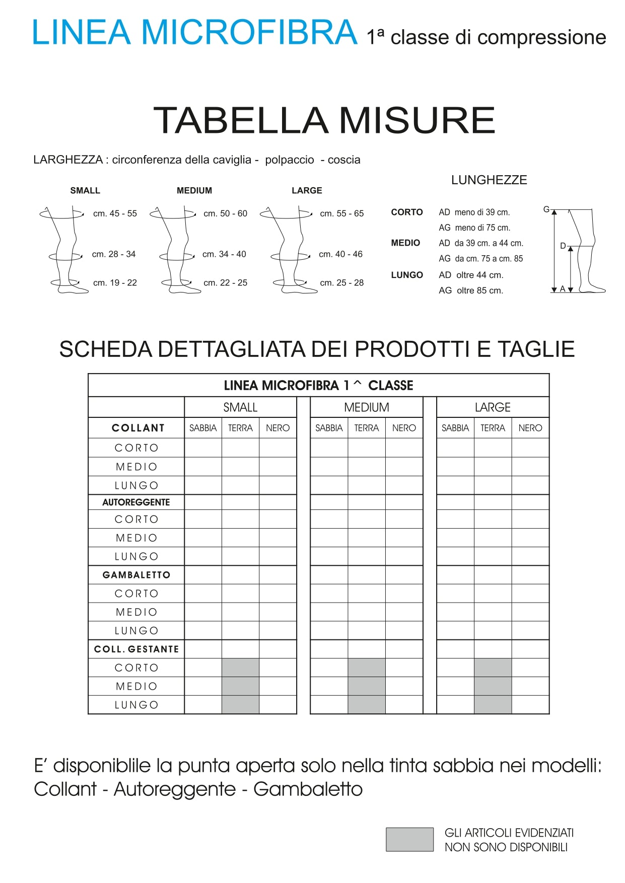 Flebysan Linea Microfibra Collant Punta Aperta