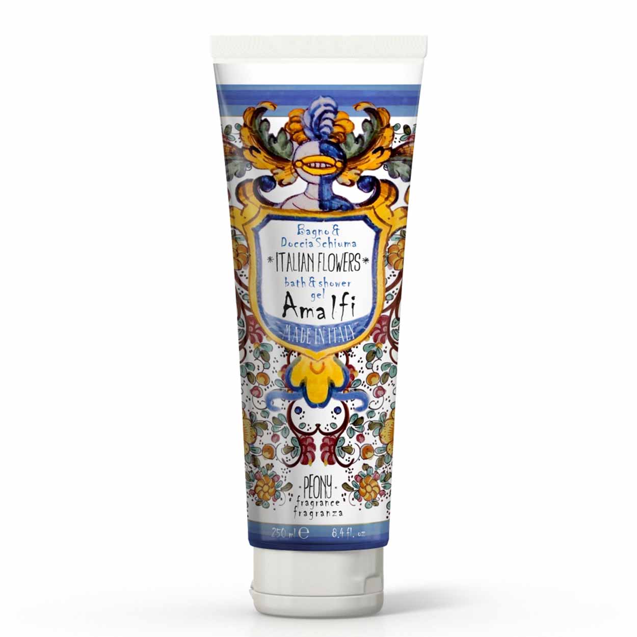 LINEA AMALFI DOCCIASCHIUMA TUBO DA 250 ML FICO NERO E ROSA BIANCA