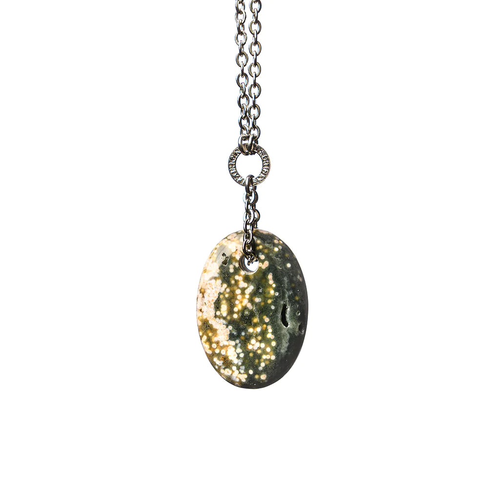 Collana Mini Zodiac Diaspro Oceano - Ariete