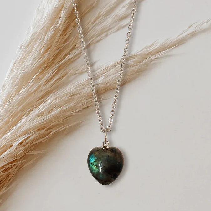 Charm Cuore Labradorite - Limited Edition