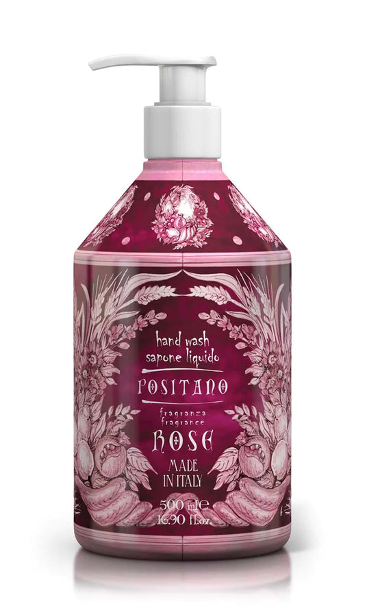 LINEA POSITANO  SAPONE LIQUIDO MANI DA 500 ML ROSA DAMASCENA