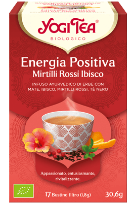 YOGI TEA Energia Positiva Mirtilli Rossi Ibisco 17 bustine